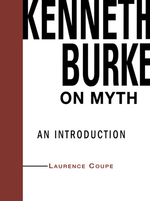 cover image of Kenneth Burke on Myth